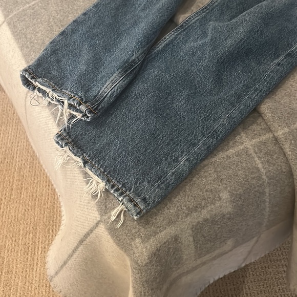 Agolde Riley High Rise Straight Crop 27 in frequency color - Picture 4 of 8